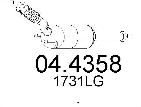 MTS 04.4358 - Катализатор autospares.lv