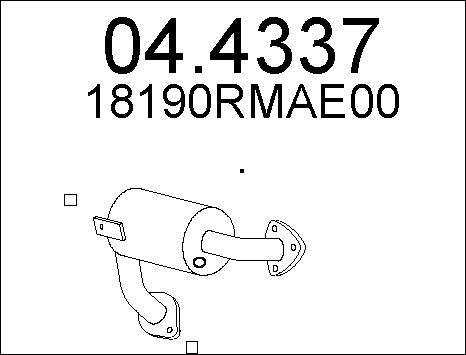 MTS 04.4337 - Катализатор autospares.lv