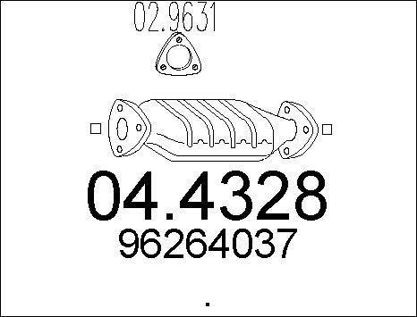 MTS 04.4328 - Катализатор autospares.lv