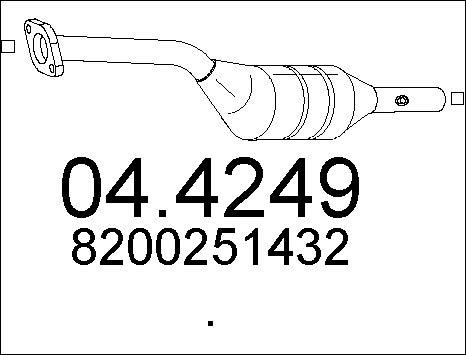 MTS 04.4249 - Катализатор autospares.lv