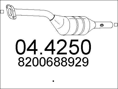 MTS 04.4250 - Катализатор autospares.lv