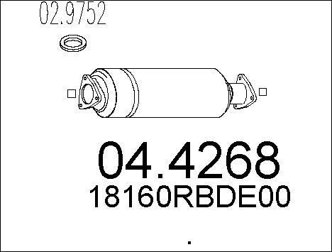 MTS 04.4268 - Катализатор autospares.lv