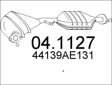 MTS 04.1127 - Катализатор autospares.lv