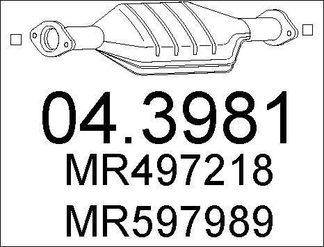 MTS 04.3981 - Катализатор autospares.lv