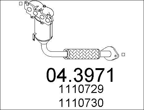 MTS 04.3971 - Катализатор autospares.lv