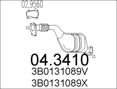 MTS 04.3410 - Катализатор autospares.lv