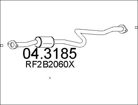 MTS 04.3185 - Катализатор autospares.lv