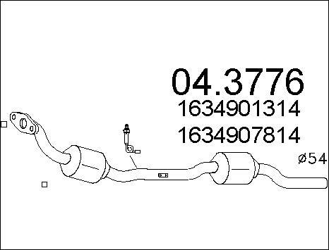 MTS 04.3776 - Катализатор autospares.lv