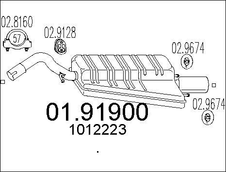 MTS 01.91900 - Глушитель выхлопных газов, конечный autospares.lv