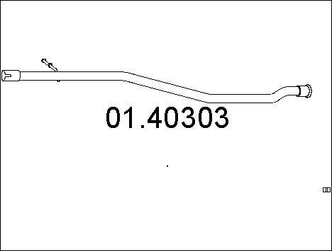 MTS 01.40303 - Труба выхлопного газа autospares.lv