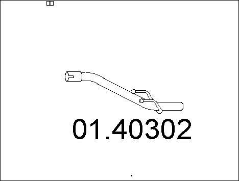 MTS 01.40302 - Труба выхлопного газа autospares.lv