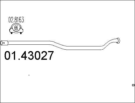 MTS 01.43027 - Труба выхлопного газа autospares.lv