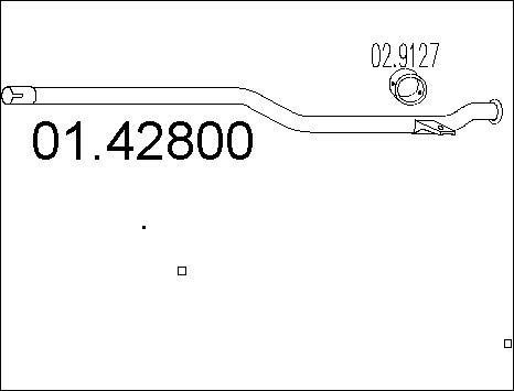 MTS 01.42800 - Труба выхлопного газа autospares.lv