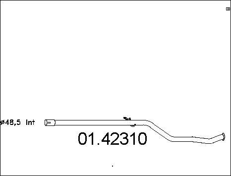 MTS 01.42310 - Труба выхлопного газа autospares.lv