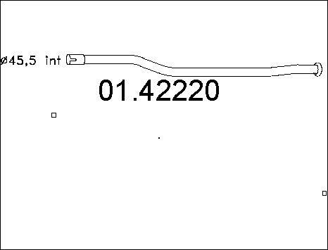 MTS 01.42220 - Труба выхлопного газа autospares.lv