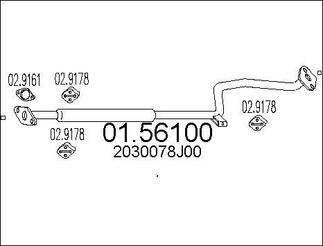 MTS 01.56100 - Средний глушитель выхлопных газов autospares.lv