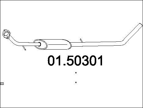 MTS 01.50301 - Средний глушитель выхлопных газов autospares.lv