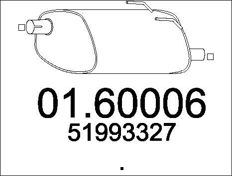 MTS 01.60006 - Глушитель выхлопных газов, конечный autospares.lv