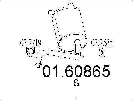 MTS 01.60865 - Глушитель выхлопных газов, конечный autospares.lv