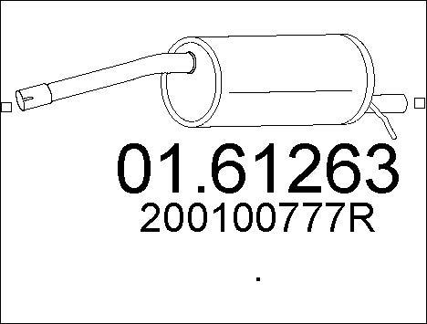 MTS 01.61263 - Глушитель выхлопных газов, конечный autospares.lv