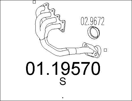 MTS 01.19570 - Труба выхлопного газа autospares.lv
