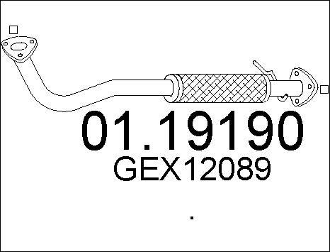 MTS 01.19190 - Труба выхлопного газа autospares.lv