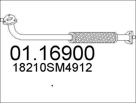 MTS 01.16900 - Труба выхлопного газа autospares.lv