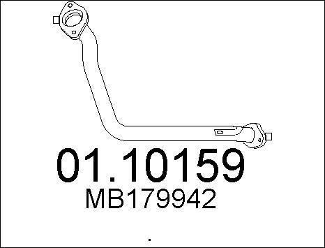 MTS 01.10159 - Труба выхлопного газа autospares.lv