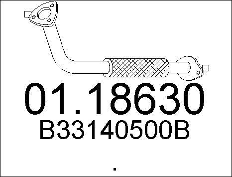 MTS 01.18630 - Труба выхлопного газа autospares.lv