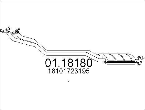 MTS 01.18180 - Труба выхлопного газа autospares.lv