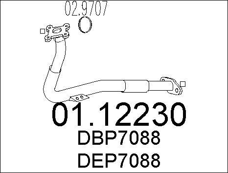 MTS 01.12230 - Труба выхлопного газа autospares.lv