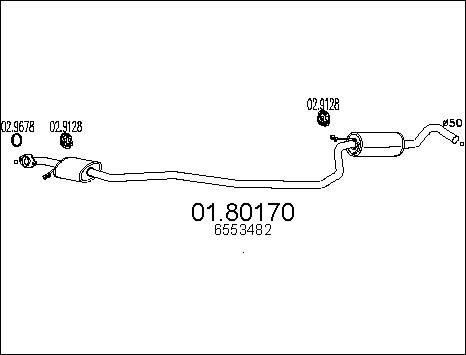 MTS 01.80170 - Средний глушитель выхлопных газов autospares.lv