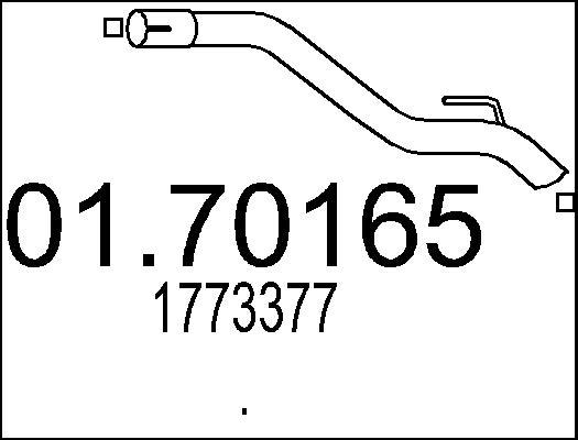 MTS 01.70165 - Труба выхлопного газа autospares.lv