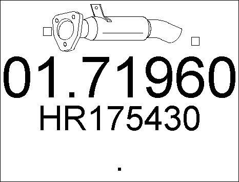 MTS 01.71960 - Труба выхлопного газа autospares.lv