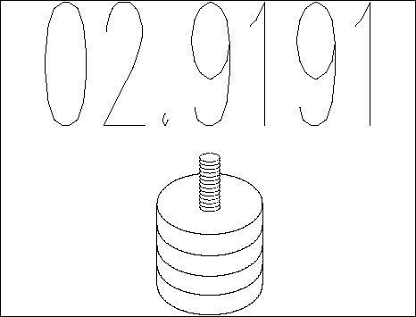 MTS 02.9191 - Крепление системы выпуска ОГ autospares.lv