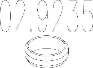 MTS 02.9235 - Уплотнительное кольцо, труба выхлопного газа autospares.lv