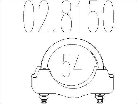 MTS 02.8150 - Соединительные элементы, система выпуска autospares.lv