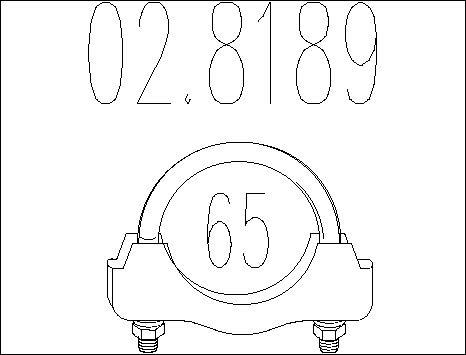 MTS 02.8189 - Соединительные элементы, система выпуска autospares.lv