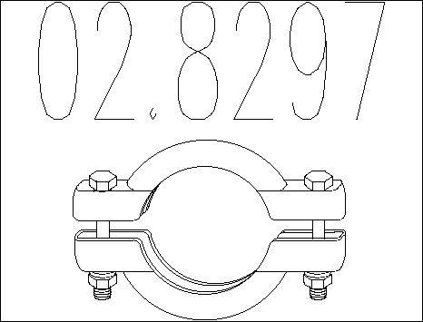 MTS 02.8297 - Соединительные элементы, система выпуска autospares.lv