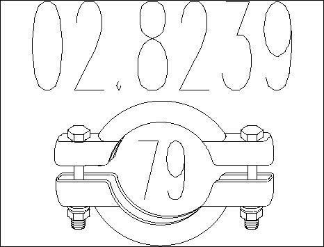 MTS 02.8239 - Соединительные элементы, система выпуска autospares.lv