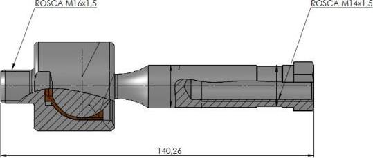 NAKATA N 99010 - Осевой шарнир, рулевая тяга autospares.lv