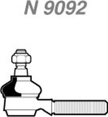 NAKATA N 9092 - Наконечник рулевой тяги, шарнир autospares.lv