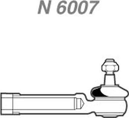 NAKATA N 6007 - Наконечник рулевой тяги, шарнир autospares.lv