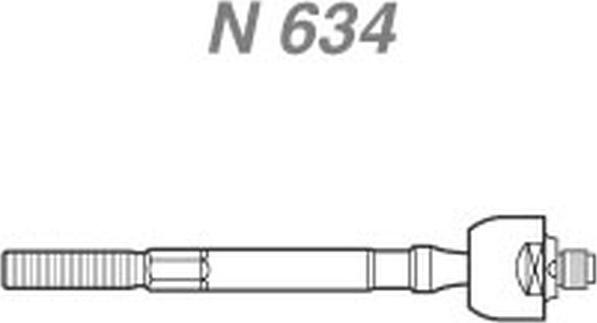 NAKATA N 634 - Осевой шарнир, рулевая тяга autospares.lv