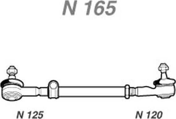 NAKATA N 165 - Рулевая тяга autospares.lv