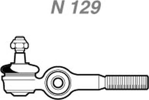 NAKATA N 129 - Наконечник рулевой тяги, шарнир autospares.lv