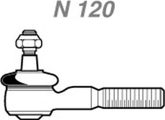 NAKATA N 120 - Наконечник рулевой тяги, шарнир autospares.lv