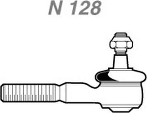 NAKATA N 128 - Наконечник рулевой тяги, шарнир autospares.lv