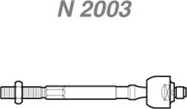 NAKATA N 2003 - Осевой шарнир, рулевая тяга autospares.lv