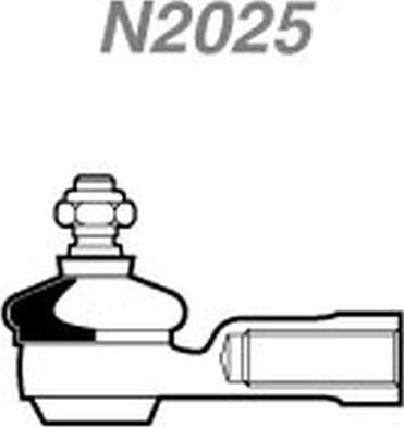 NAKATA N 2025 - Наконечник рулевой тяги, шарнир autospares.lv